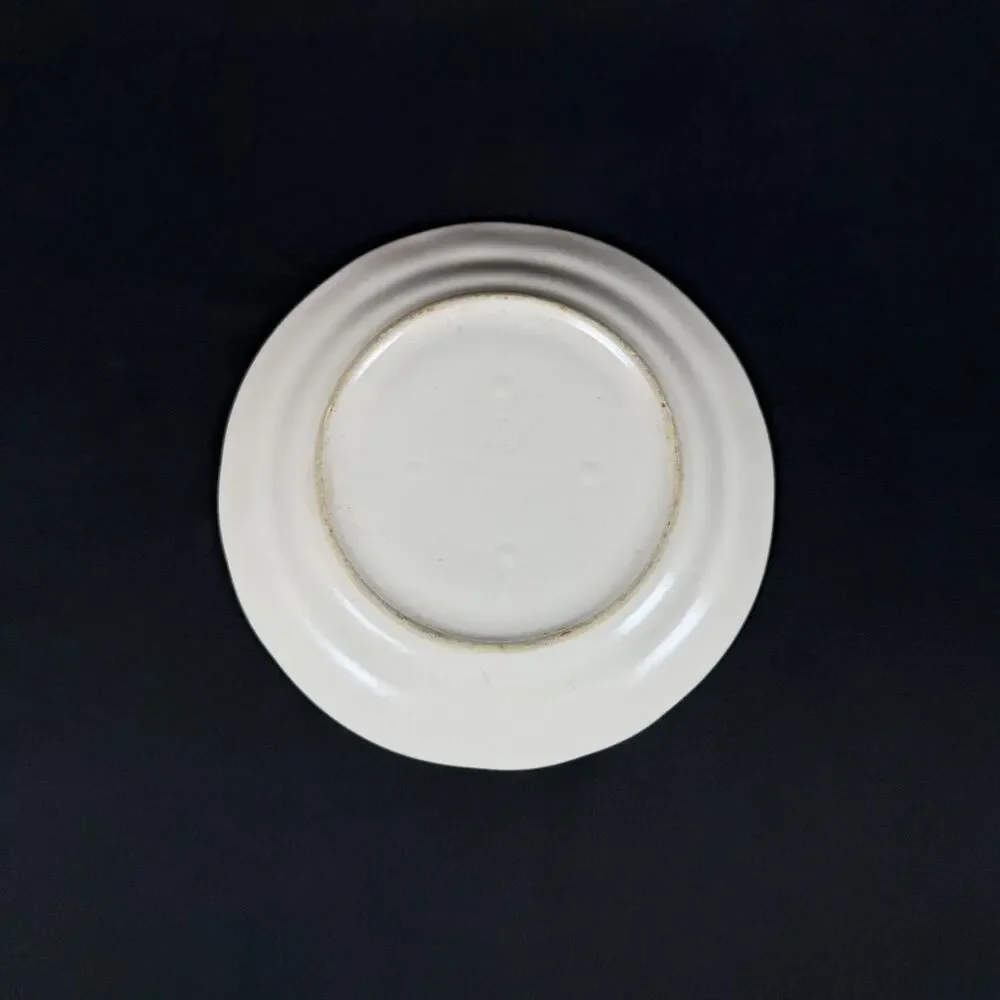 Lot of 4 Pfaltzgraff White Scalloped Plates & Bowl Made in USA